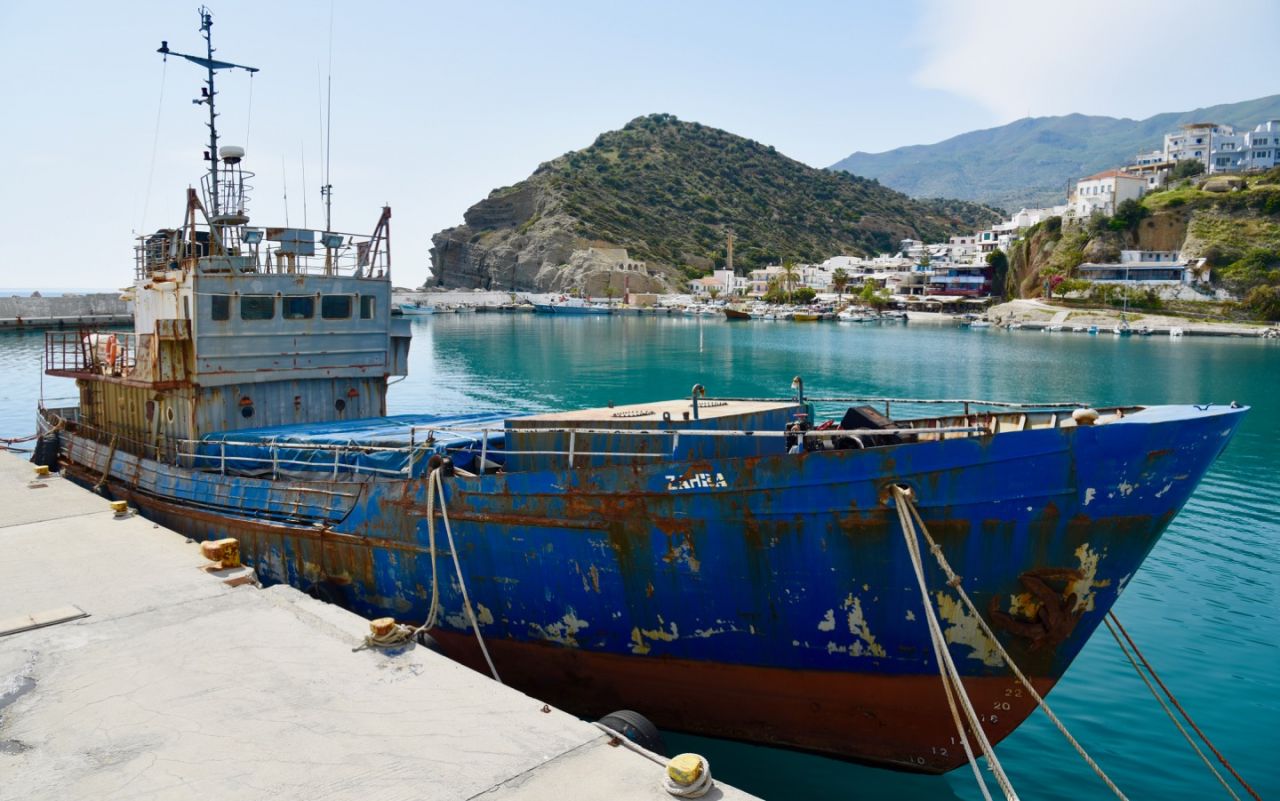 Schiff Zahra in Agia Galini