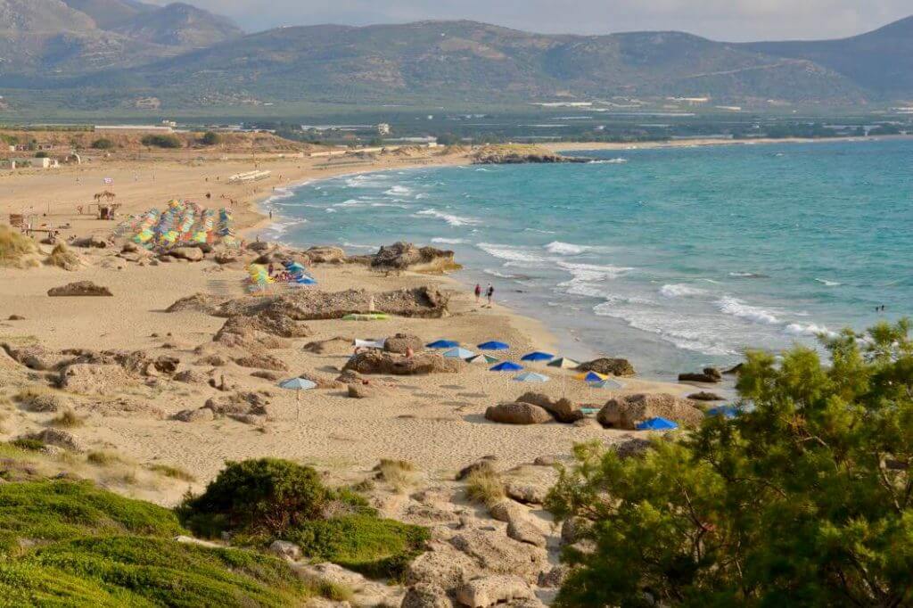 Weitläufiger Sandstrand von Falassarna