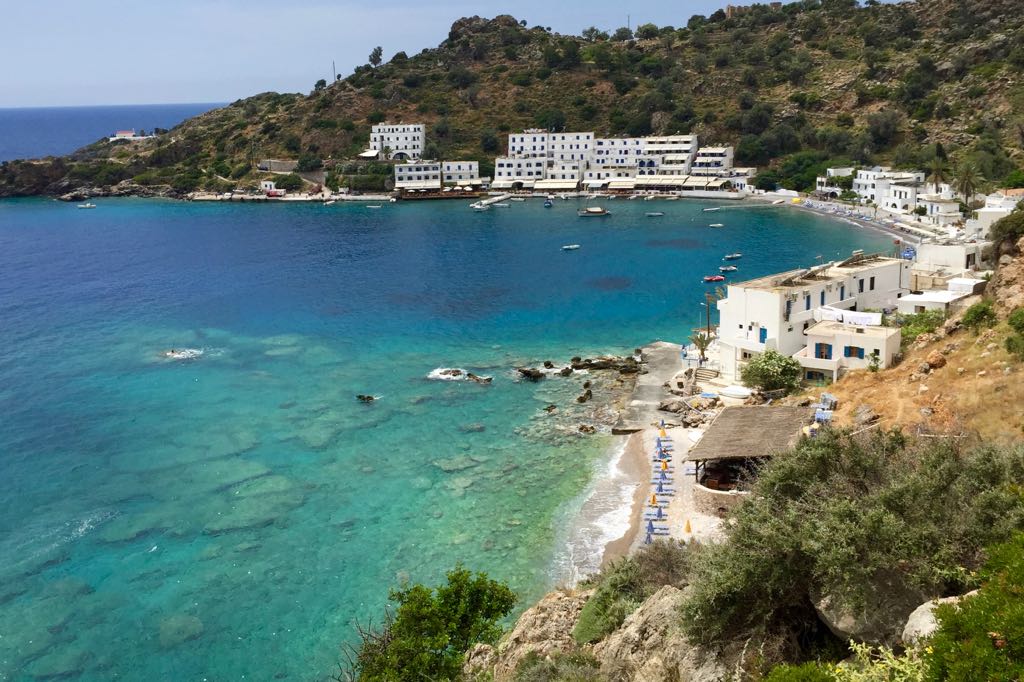 Loutro auf Kreta vom Wanderweg fotografiert