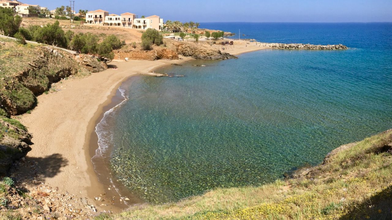 Westliche Strand in Panormo - Aufnahme aus 2014