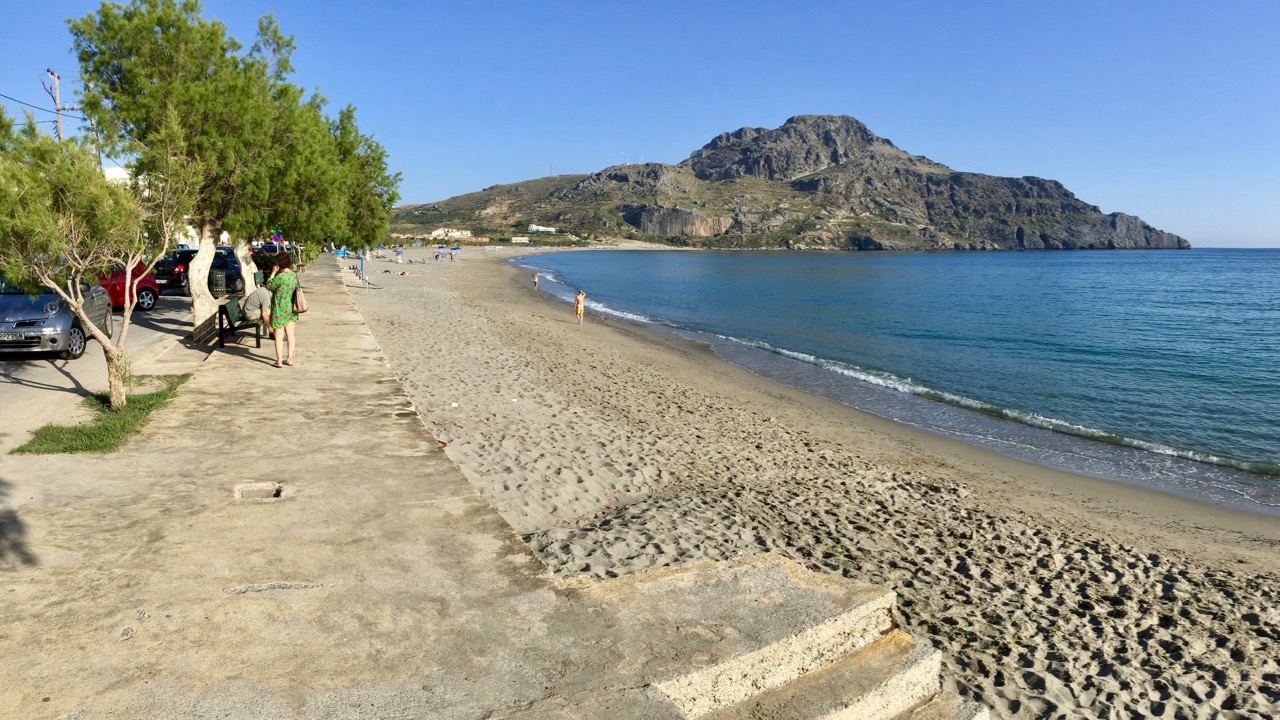 Der Sandstrand von Plakias