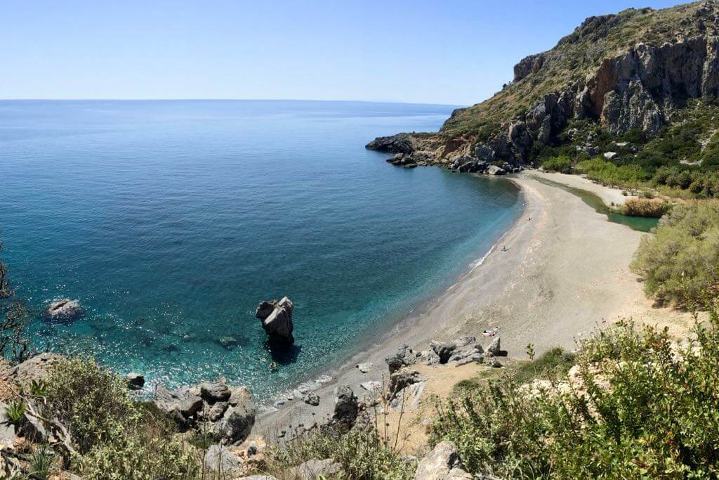Auch während der Pauschalreise ein lohnendes Ausflugsziel. Der Palmenstrand Preveli